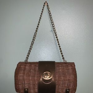 Rattan Clutch Purse